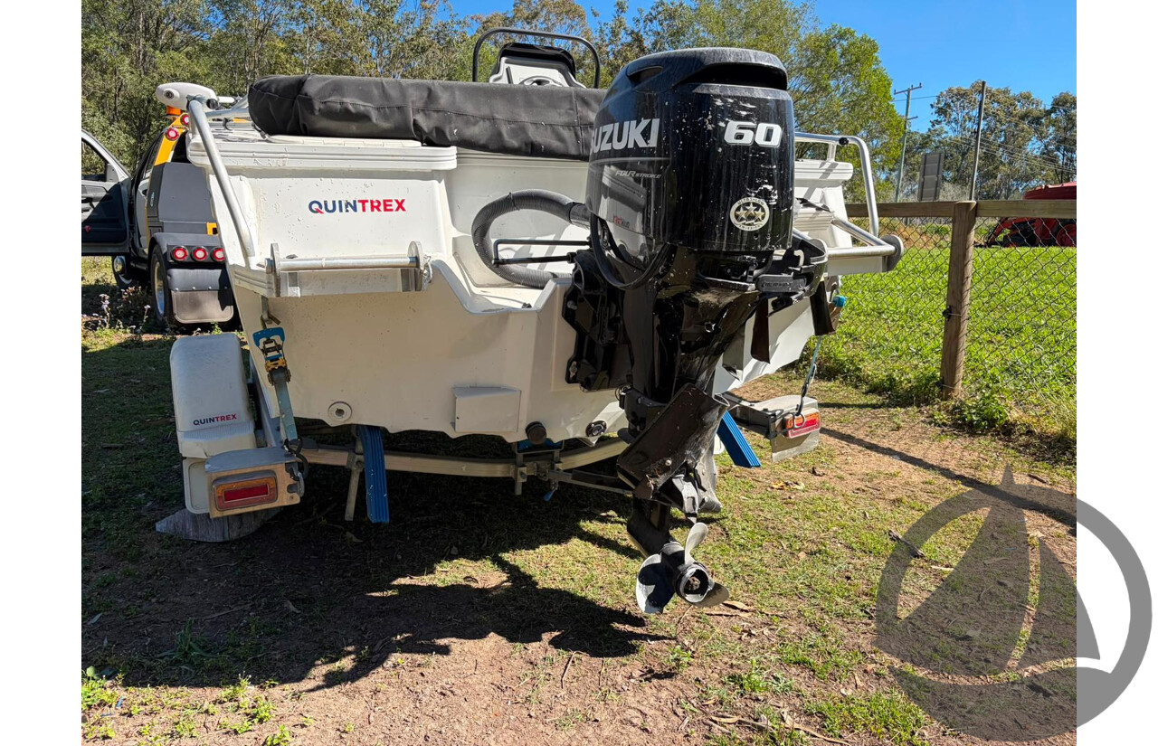 NO RESERVE INSURANCE - 2024 Quintrex 430 Topender, 60HP Suzuki 4 Stroke