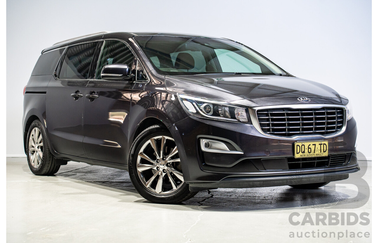 04/2018 Kia Carnival SLi YP PE MY19 4D Wagon Aurora Black Pearl 3.3L