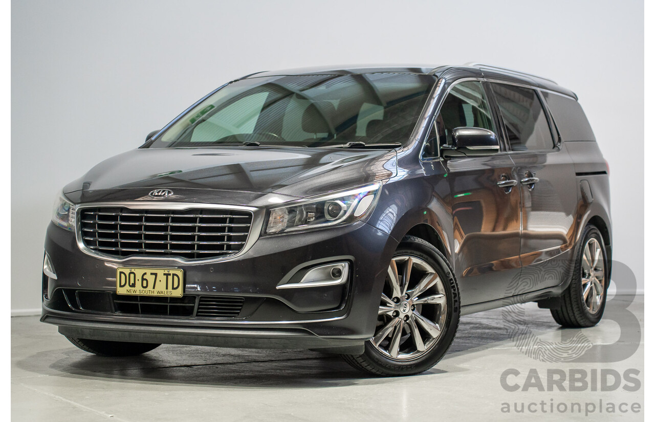 04/2018 Kia Carnival SLi YP PE MY19 4D Wagon Aurora Black Pearl 3.3L