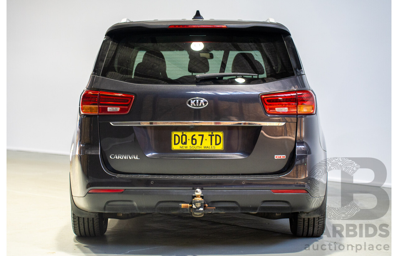 04/2018 Kia Carnival SLi YP PE MY19 4D Wagon Aurora Black Pearl 3.3L