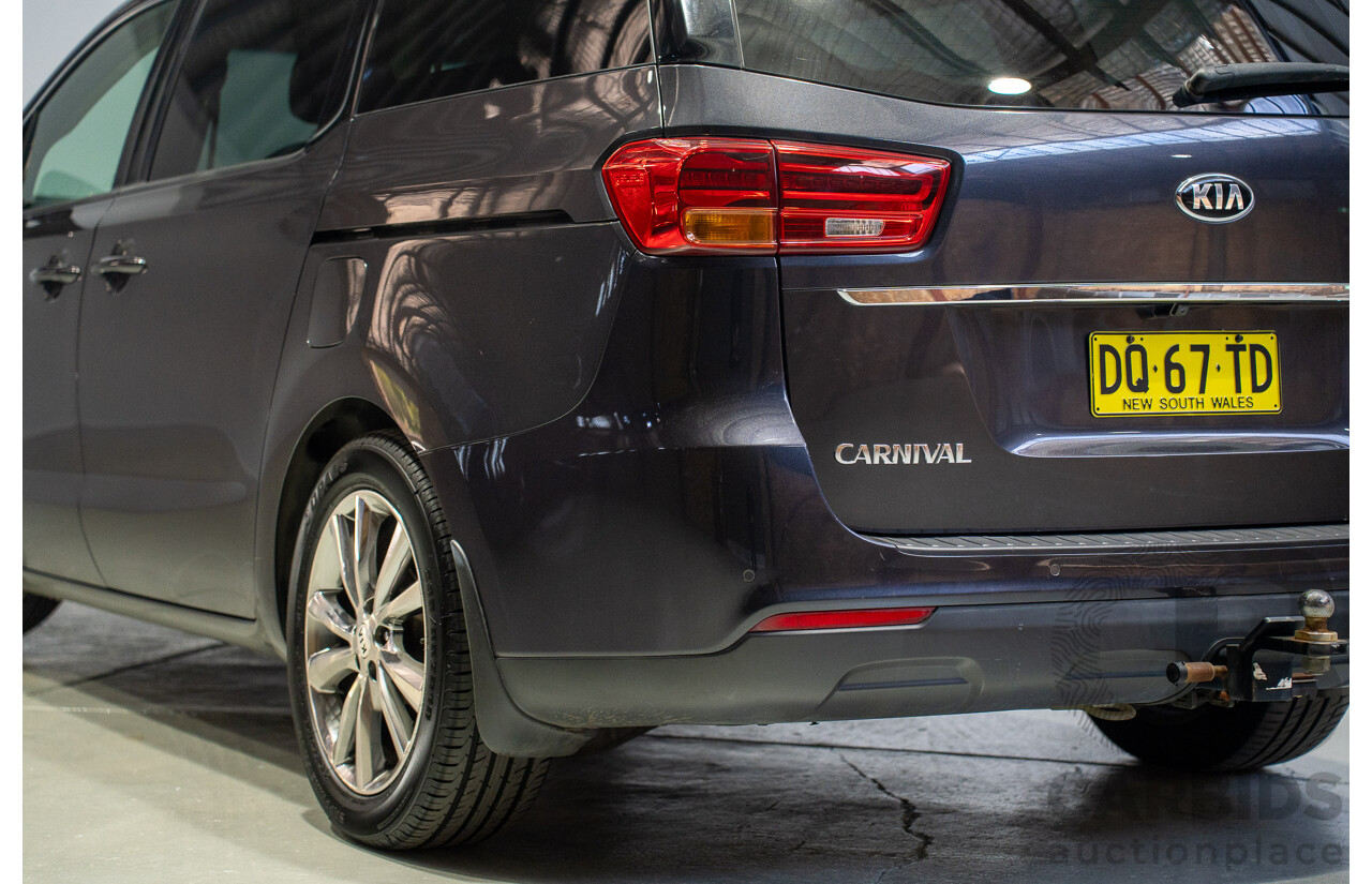 04/2018 Kia Carnival SLi YP PE MY19 4D Wagon Aurora Black Pearl 3.3L