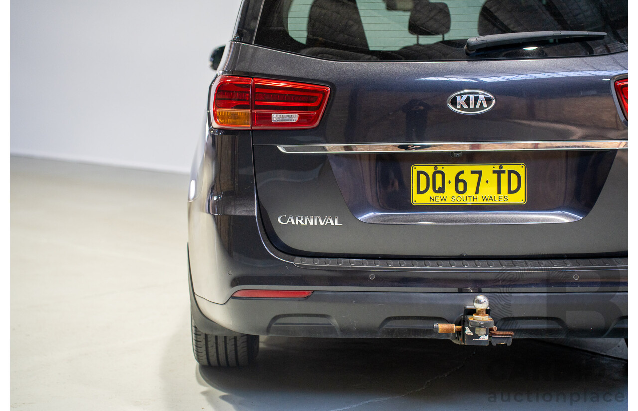 04/2018 Kia Carnival SLi YP PE MY19 4D Wagon Aurora Black Pearl 3.3L