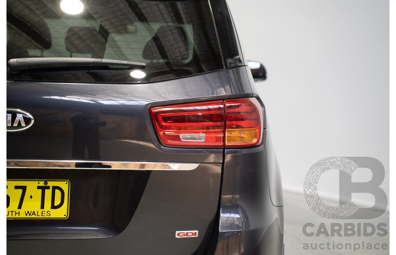 04/2018 Kia Carnival SLi YP PE MY19 4D Wagon Aurora Black Pearl 3.3L