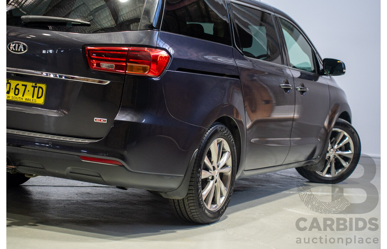 04/2018 Kia Carnival SLi YP PE MY19 4D Wagon Aurora Black Pearl 3.3L