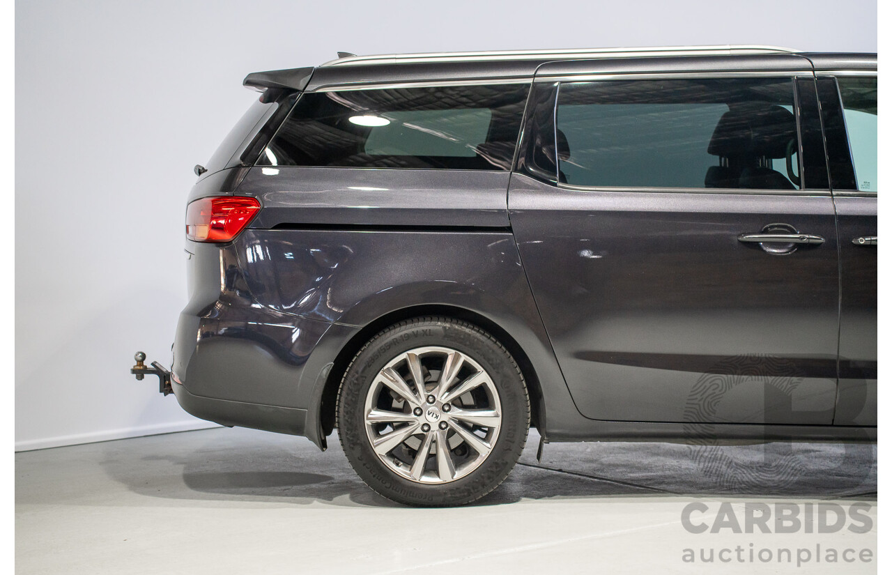 04/2018 Kia Carnival SLi YP PE MY19 4D Wagon Aurora Black Pearl 3.3L