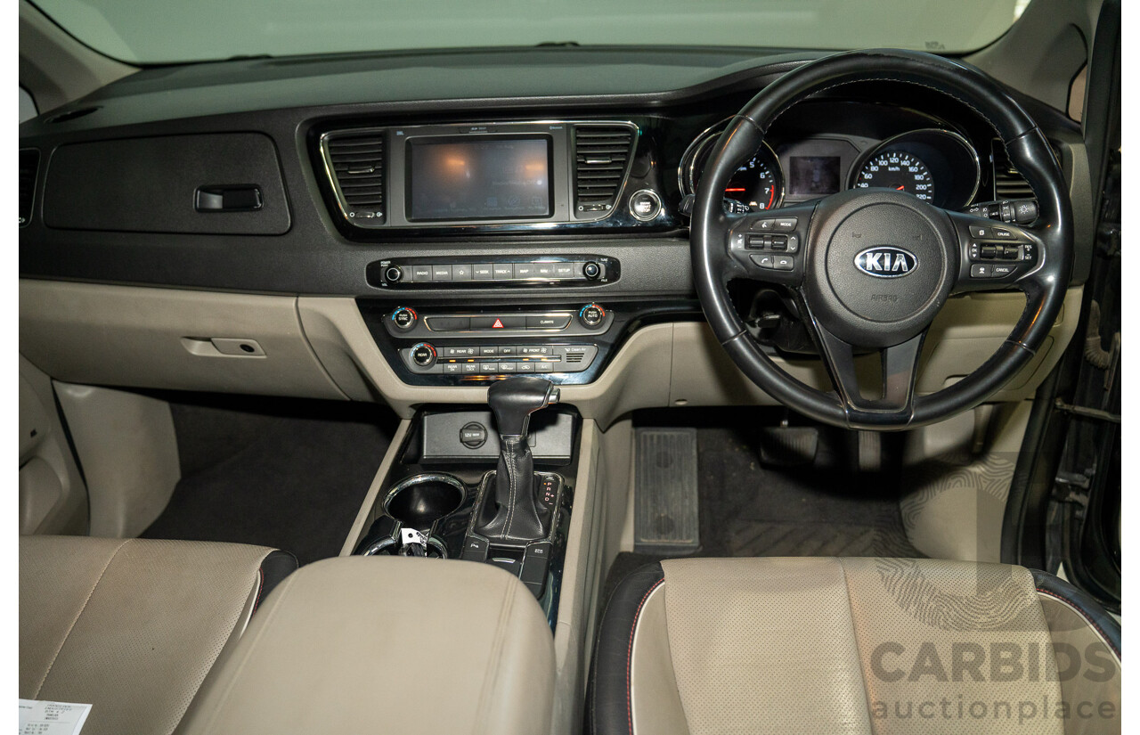 04/2018 Kia Carnival SLi YP PE MY19 4D Wagon Aurora Black Pearl 3.3L