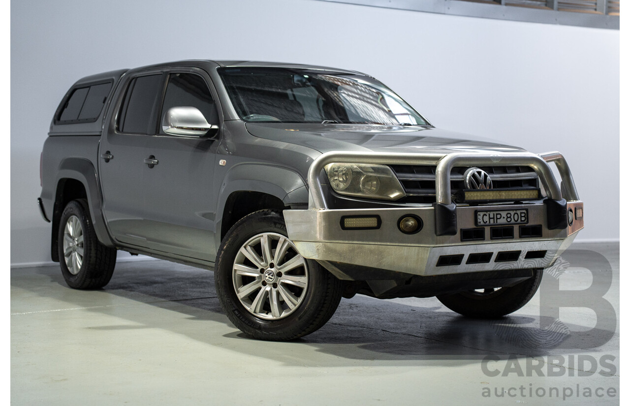 06/2012 Volkswagen Amarok TDI400 Highline (4x4) 2H MY12 Dual Cab Utility Grey Twin-turbo Diesel 2.0L