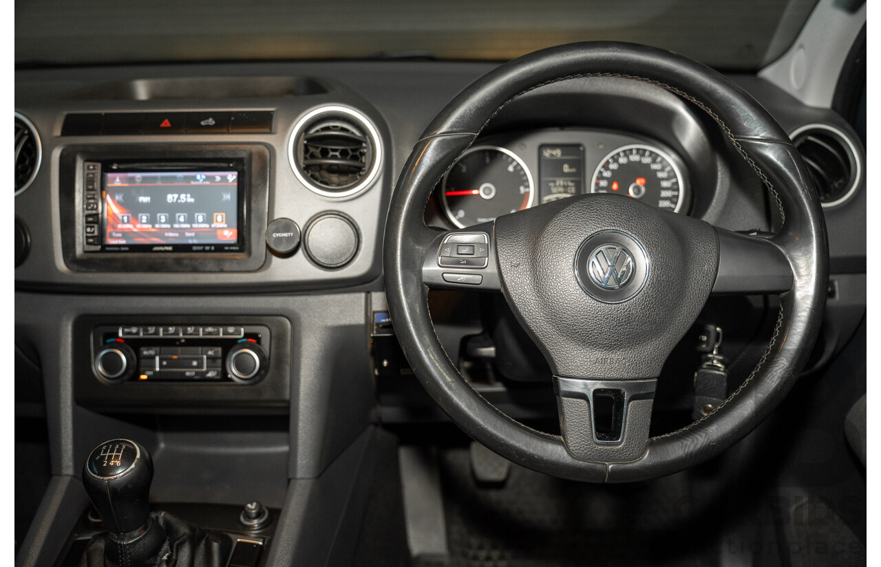 06/2012 Volkswagen Amarok TDI400 Highline (4x4) 2H MY12 Dual Cab Utility Grey Twin-turbo Diesel 2.0L