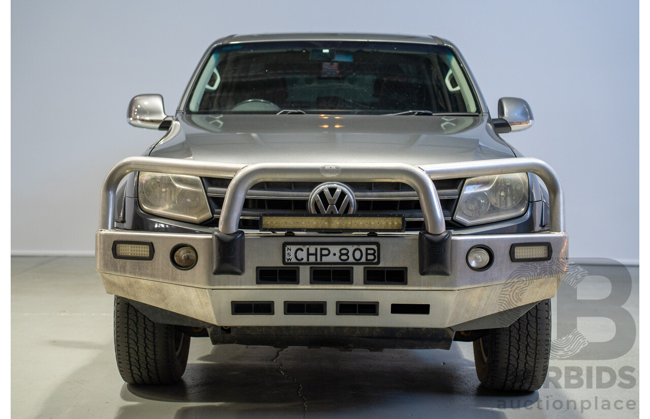06/2012 Volkswagen Amarok TDI400 Highline (4x4) 2H MY12 Dual Cab Utility Grey Twin-turbo Diesel 2.0L