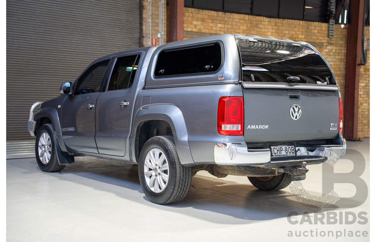 06/2012 Volkswagen Amarok TDI400 Highline (4x4) 2H MY12 Dual Cab Utility Grey Twin-turbo Diesel 2.0L