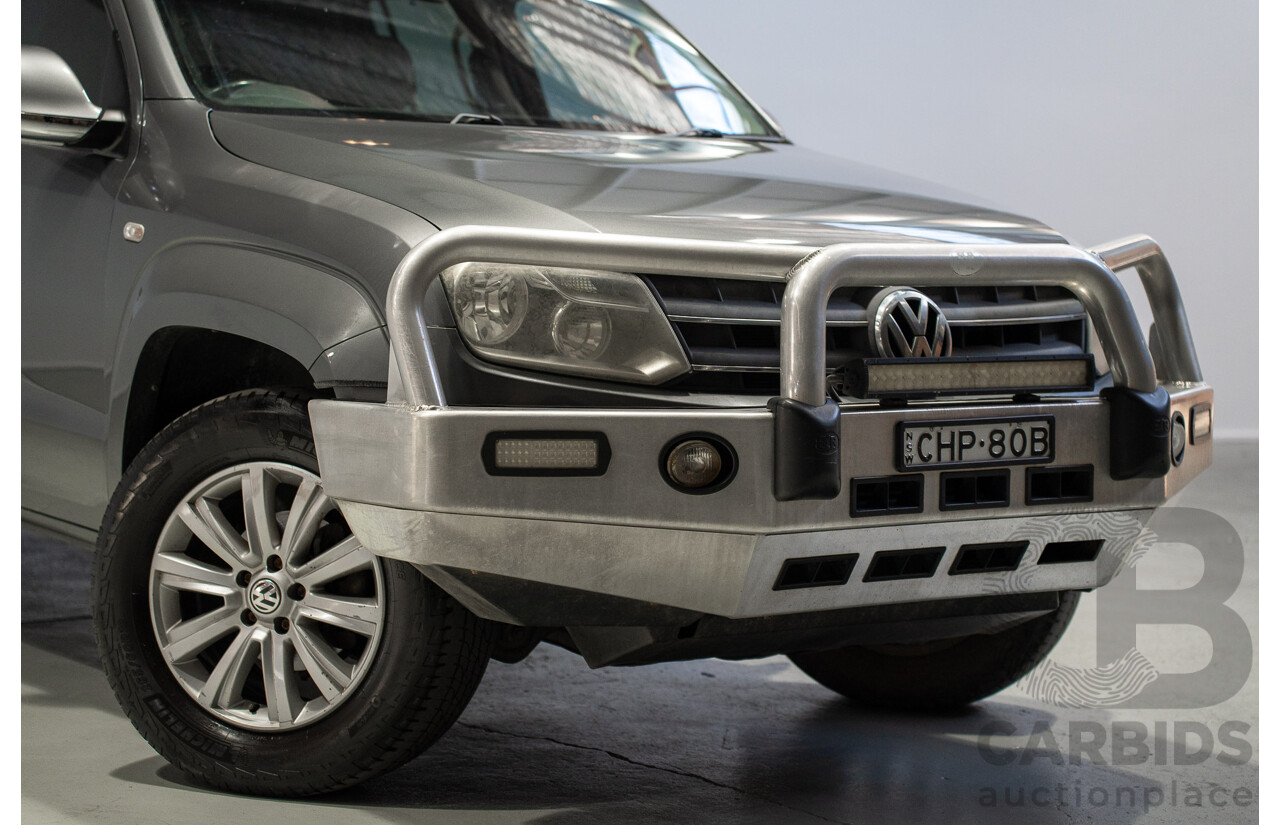06/2012 Volkswagen Amarok TDI400 Highline (4x4) 2H MY12 Dual Cab Utility Grey Twin-turbo Diesel 2.0L