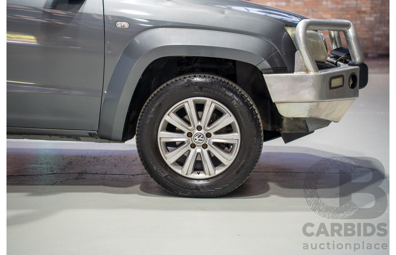 06/2012 Volkswagen Amarok TDI400 Highline (4x4) 2H MY12 Dual Cab Utility Grey Twin-turbo Diesel 2.0L