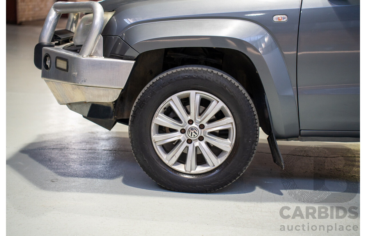 06/2012 Volkswagen Amarok TDI400 Highline (4x4) 2H MY12 Dual Cab Utility Grey Twin-turbo Diesel 2.0L