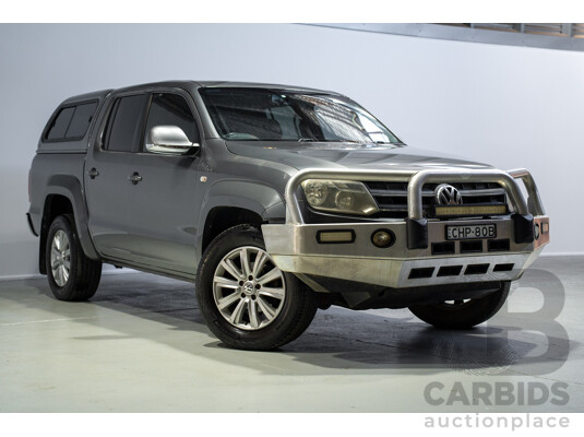 06/2012 Volkswagen Amarok TDI400 Highline (4x4) 2H MY12 Dual Cab Utility Grey Twin-turbo Diesel 2.0L