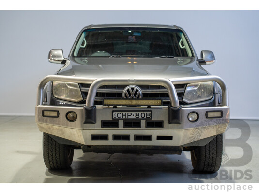06/2012 Volkswagen Amarok TDI400 Highline (4x4) 2H MY12 Dual Cab Utility Grey Twin-turbo Diesel 2.0L