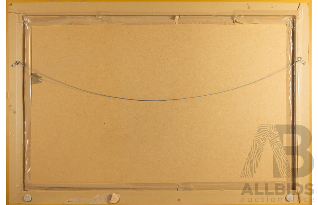 Brett Whiteley (20th Century, Australian, 1939-1992), the Balcony 2 [Sydney by Night] (1975), Quality Reproduction Lithograph After Original Oil on Canvas, 88H x 130W cm (frame)