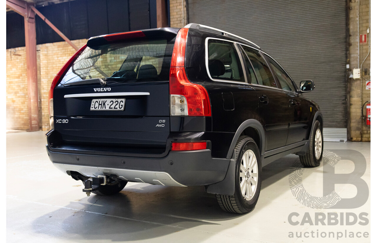 11/2007 Volvo XC90 D5 (AWD) MY07 4d Wagon Black Turbo Diesel 2.4L