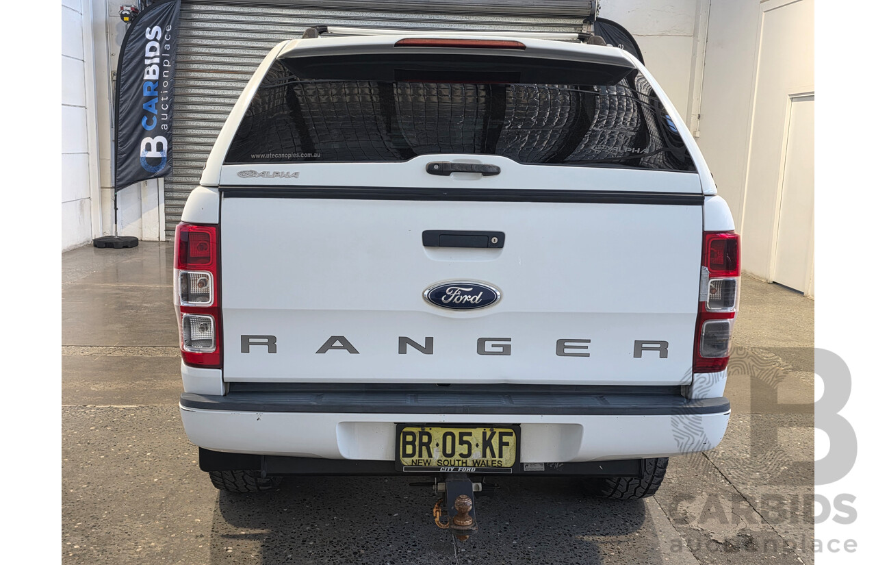 06/2012 Ford Ranger XL (4x4) PX Crew Cab Utility White 2.2L