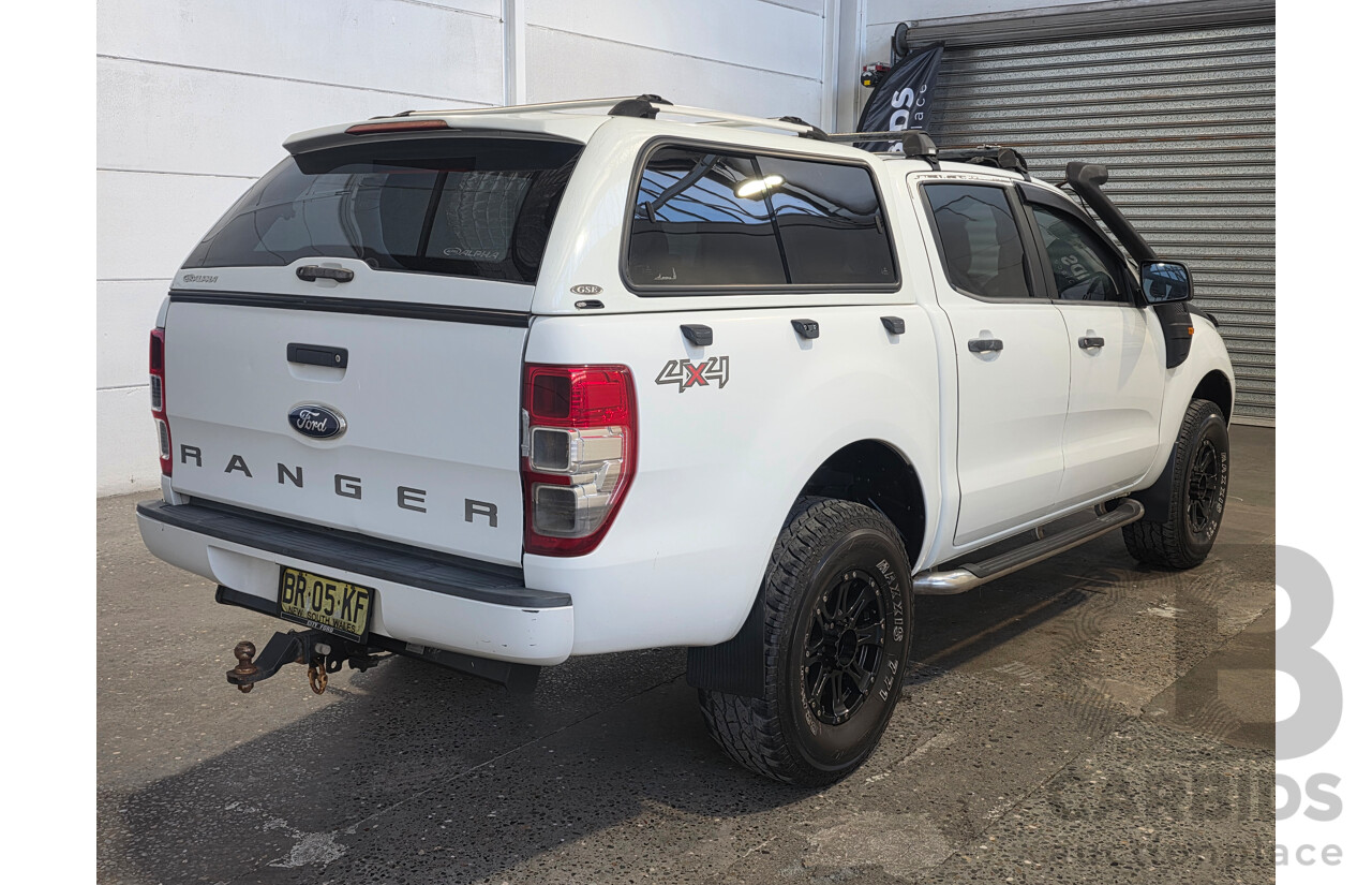 06/2012 Ford Ranger XL (4x4) PX Crew Cab Utility White 2.2L