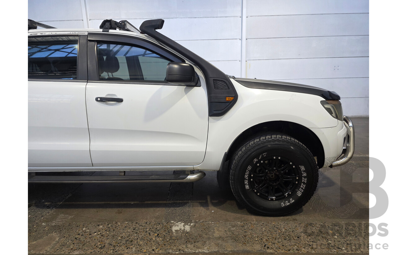 06/2012 Ford Ranger XL (4x4) PX Crew Cab Utility White 2.2L
