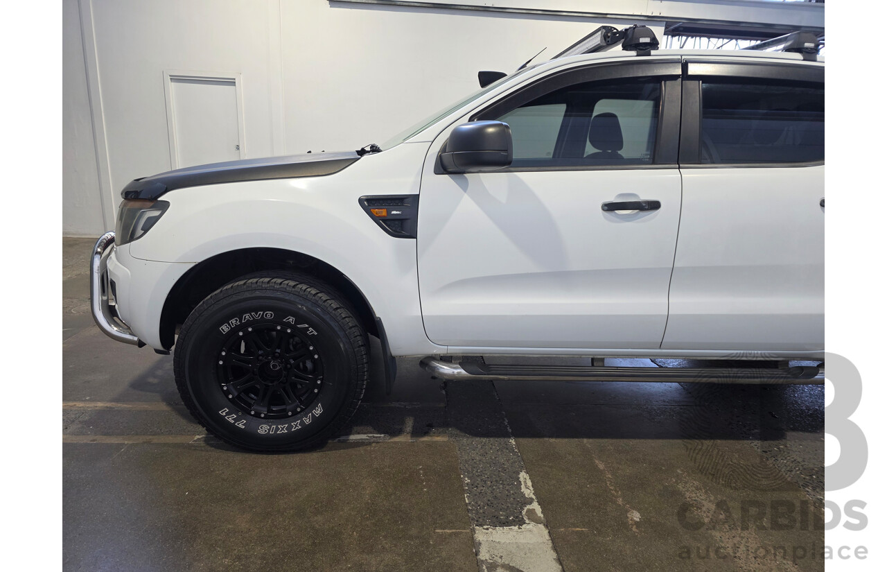 06/2012 Ford Ranger XL (4x4) PX Crew Cab Utility White 2.2L