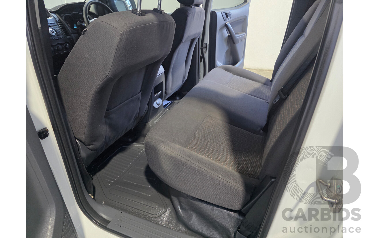 06/2012 Ford Ranger XL (4x4) PX Crew Cab Utility White 2.2L