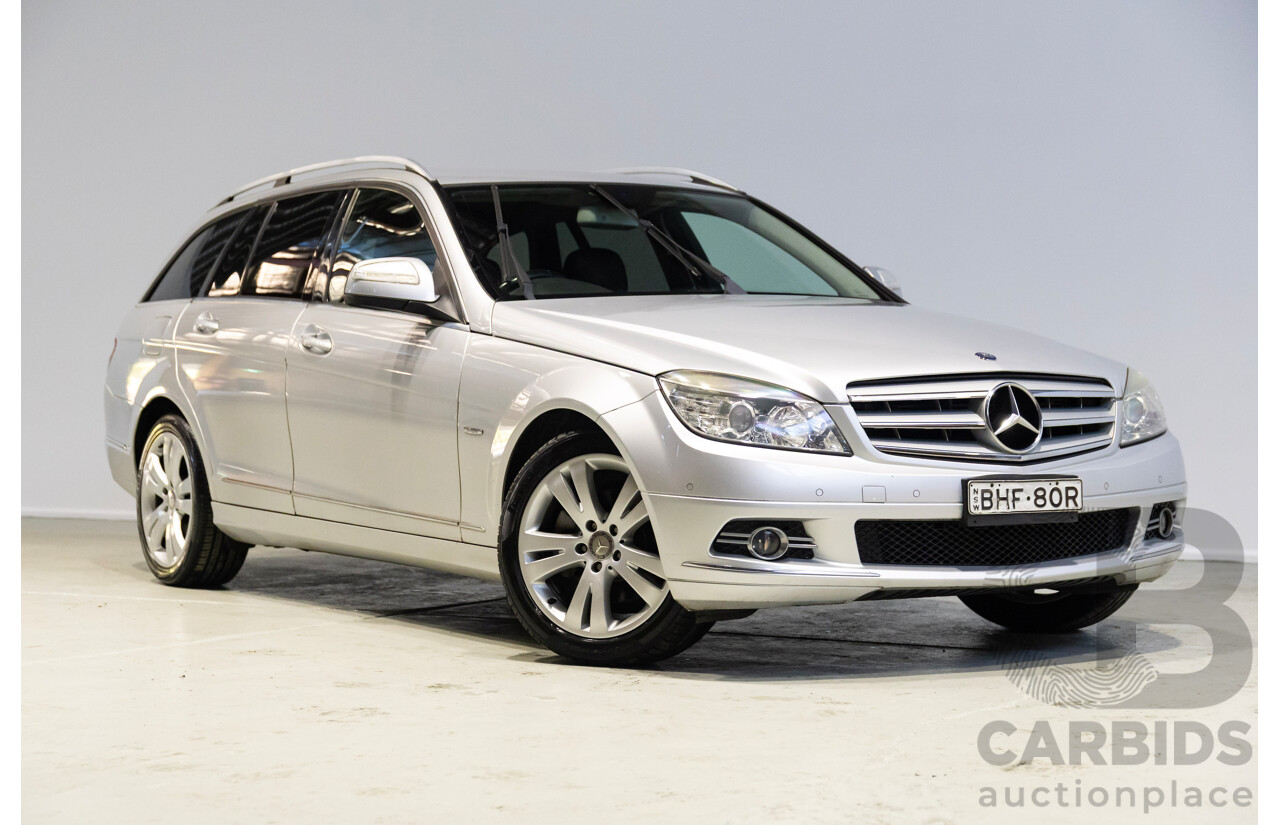 09/2008 Mercedes-Benz C220 CDI Classic (RWD) W204 4d Wagon Silver 2.1L
