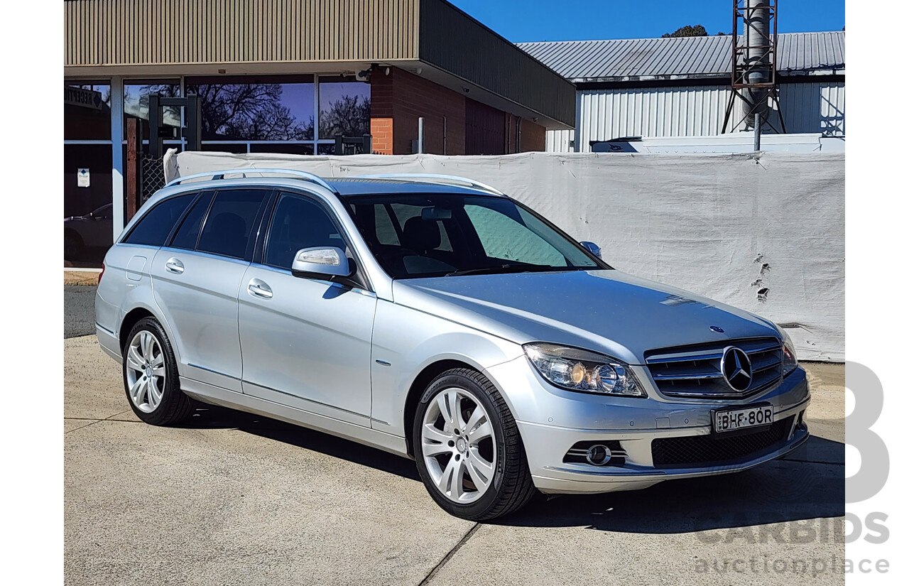 09/2008 Mercedes-Benz C220 CDI Classic (RWD) W204 4d Wagon Silver 2.1L