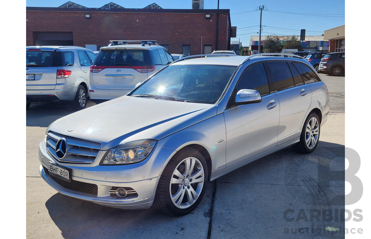 09/2008 Mercedes-Benz C220 CDI Classic (RWD) W204 4d Wagon Silver 2.1L