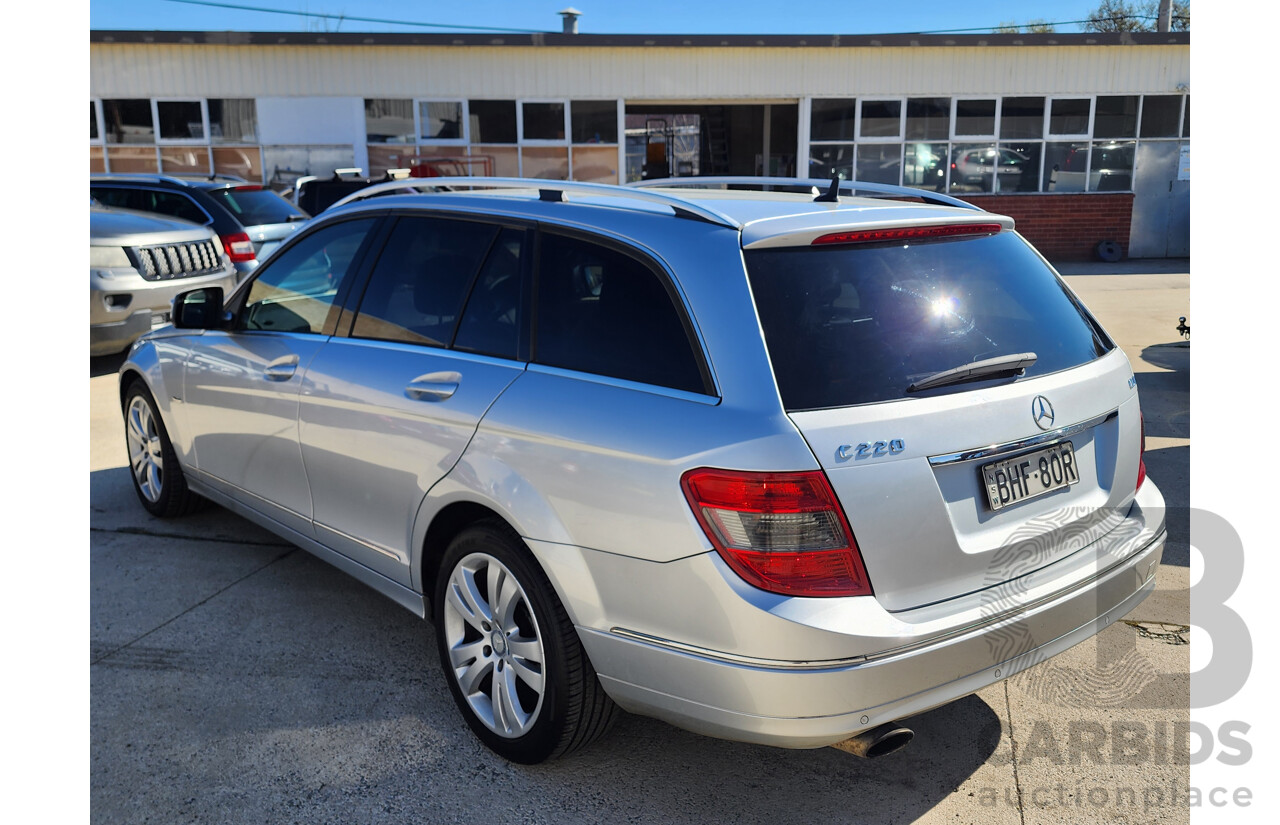 09/2008 Mercedes-Benz C220 CDI Classic (RWD) W204 4d Wagon Silver 2.1L