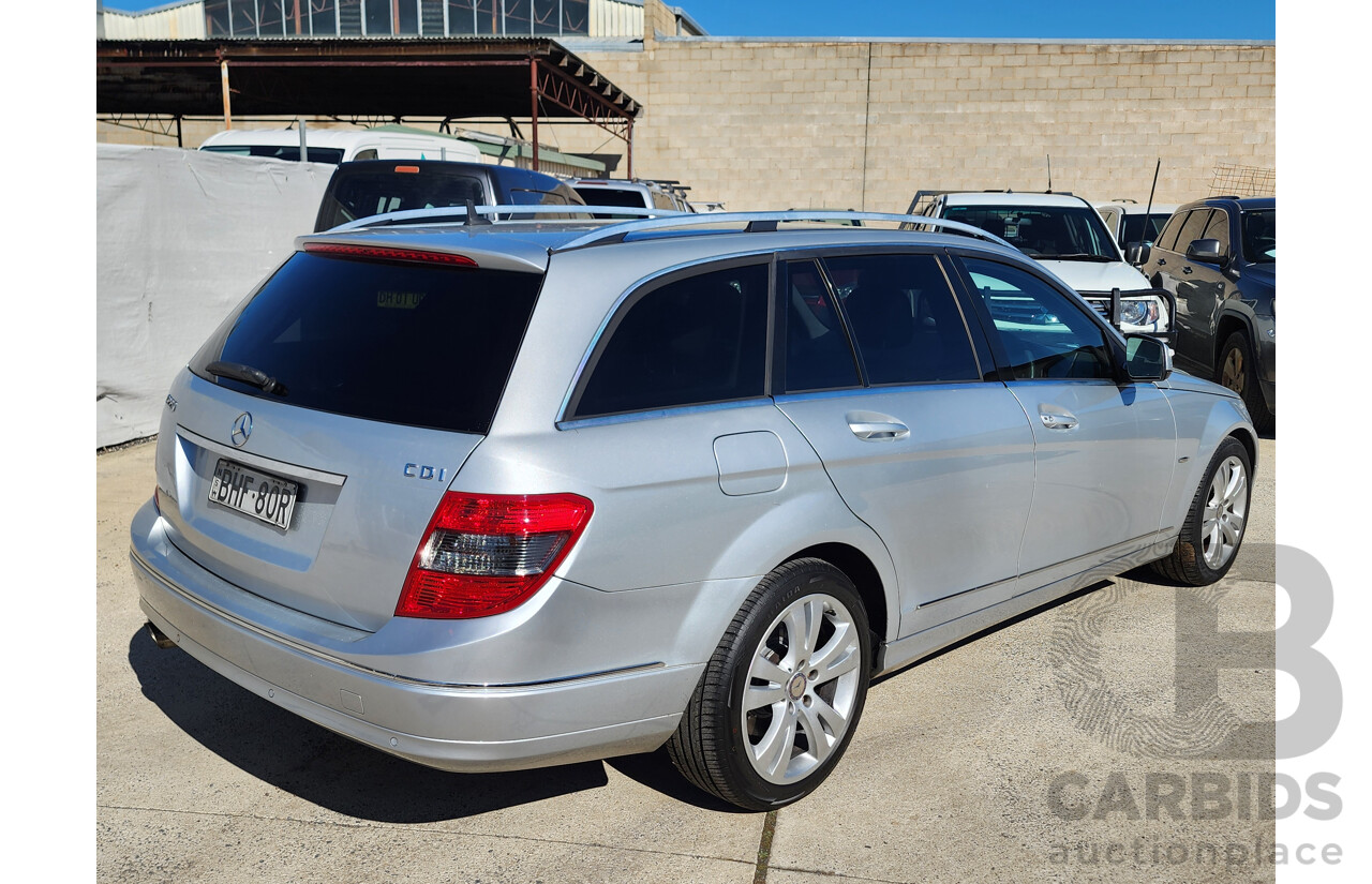 09/2008 Mercedes-Benz C220 CDI Classic (RWD) W204 4d Wagon Silver 2.1L
