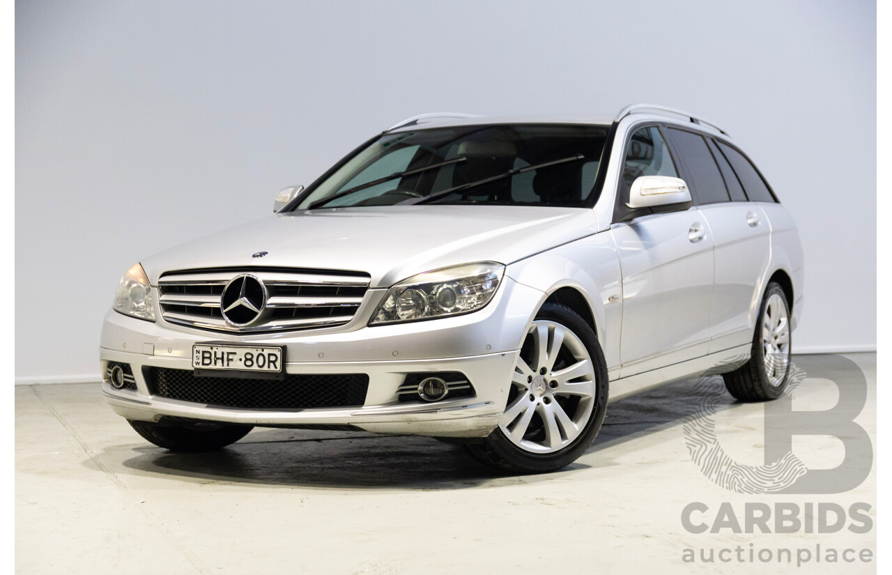 09/2008 Mercedes-Benz C220 CDI Classic (RWD) W204 4d Wagon Silver 2.1L