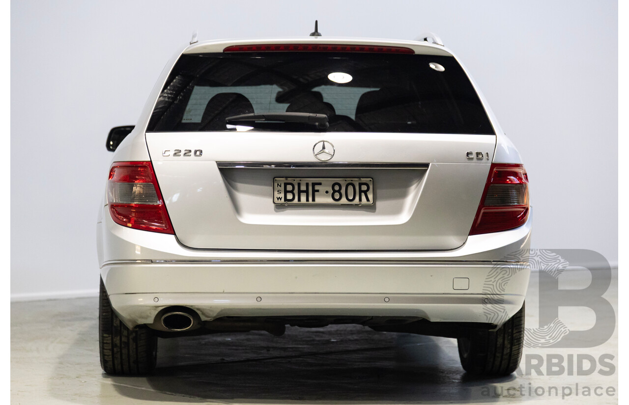 09/2008 Mercedes-Benz C220 CDI Classic (RWD) W204 4d Wagon Silver 2.1L