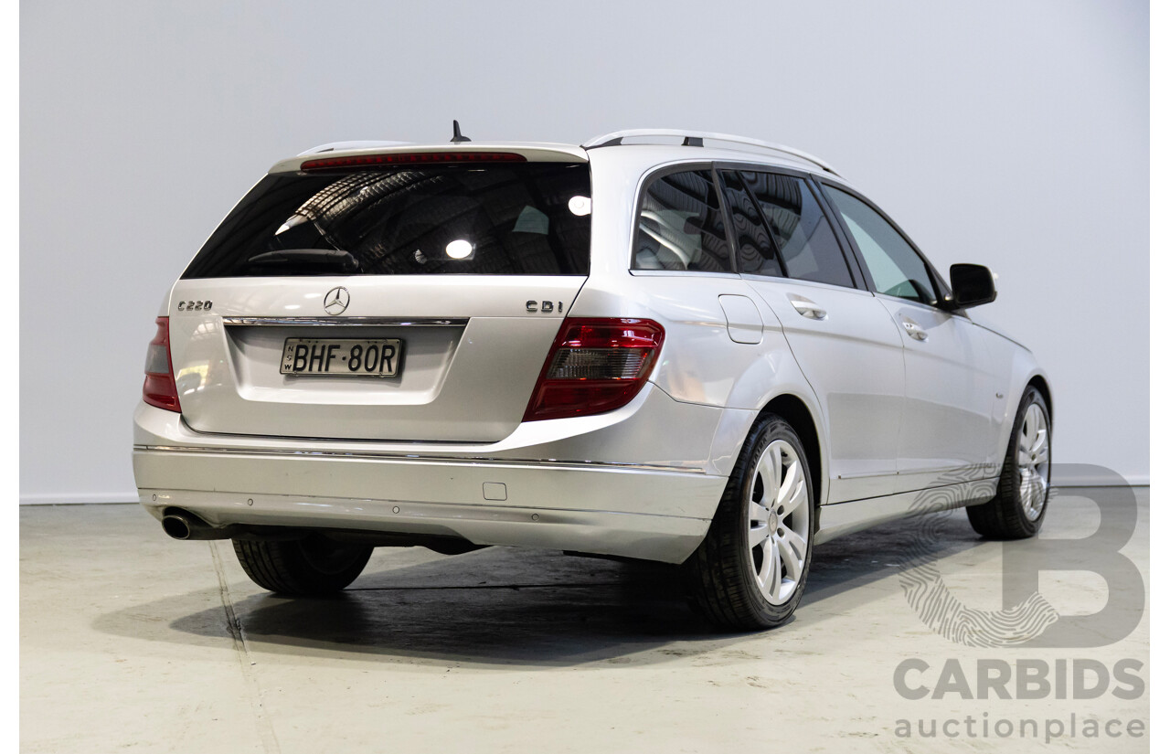 09/2008 Mercedes-Benz C220 CDI Classic (RWD) W204 4d Wagon Silver 2.1L