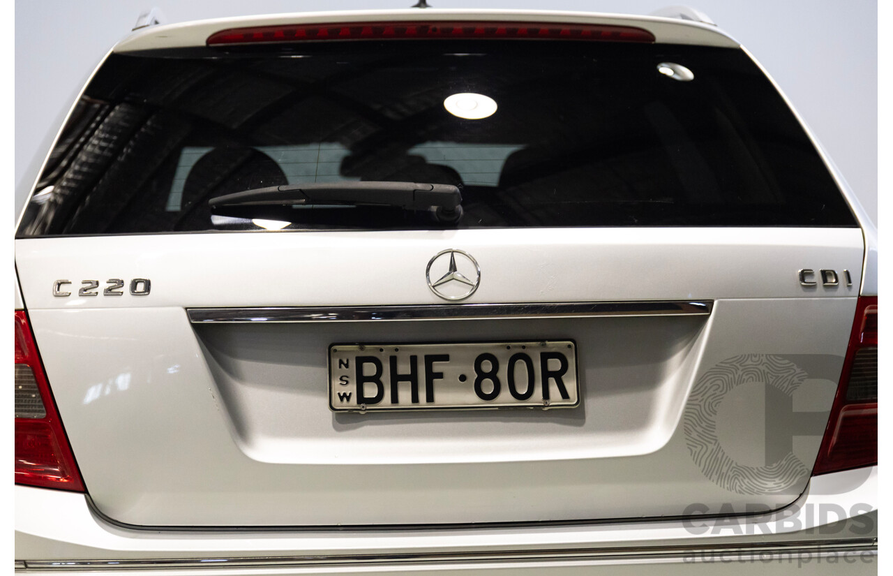 09/2008 Mercedes-Benz C220 CDI Classic (RWD) W204 4d Wagon Silver 2.1L