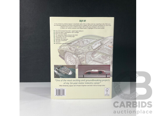 XJ13 Jaguar Le Mans V12 Book