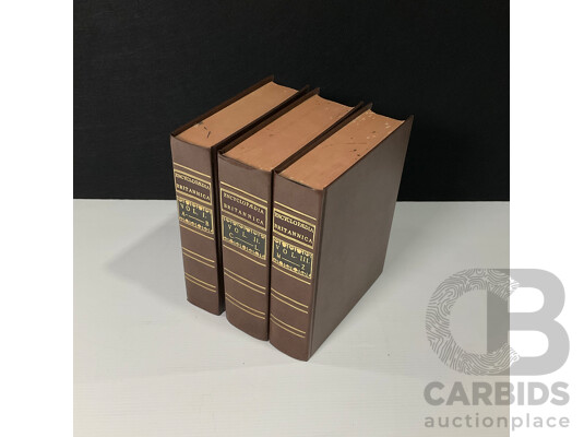 Set of Three Volumes of Encyclopaedia Britannica