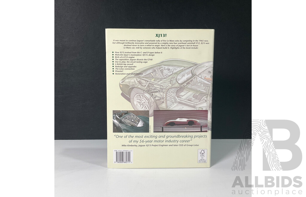 XJ13 Jaguar Le Mans V12 Book