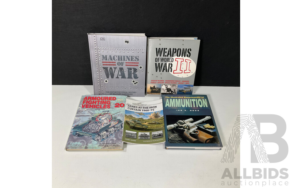 Collection of Five Military Weapons Reference Books