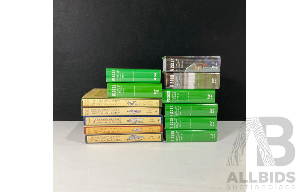 Collection of Thirteen Australian Cricket Books