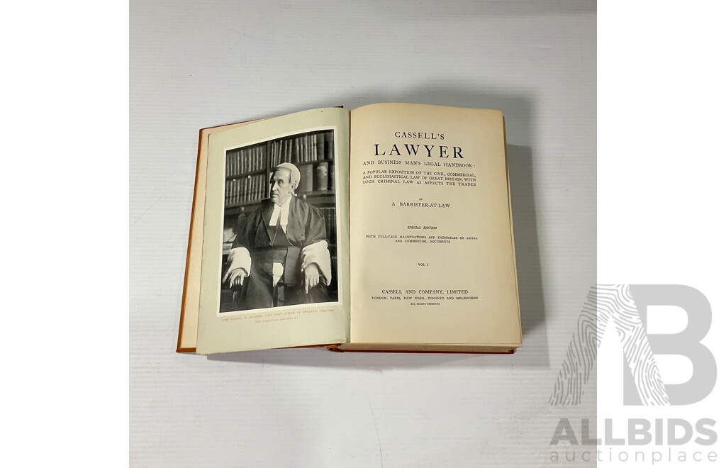 Set of Three Volumes of Cassell's Lawyer
