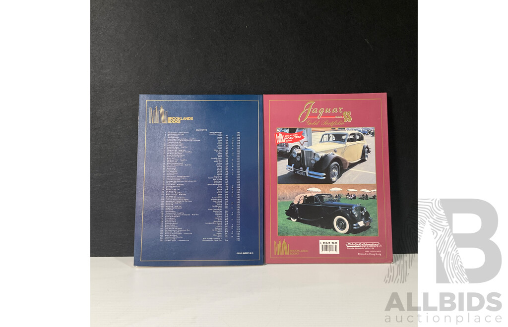 Pair of Car Gold Portfolios Including Bristol Cars and Jaguar SS