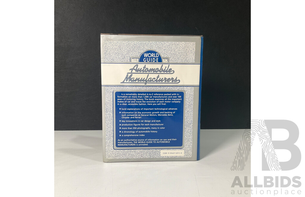 1987 World Guide to Automobile Manufacturers Book
