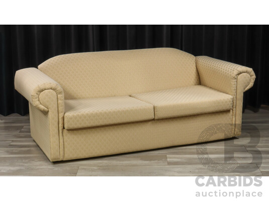 Pair of Fabric Two Seater Lounges