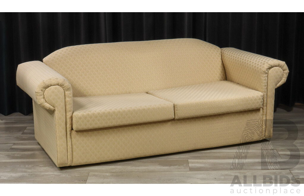 Pair of Fabric Two Seater Lounges