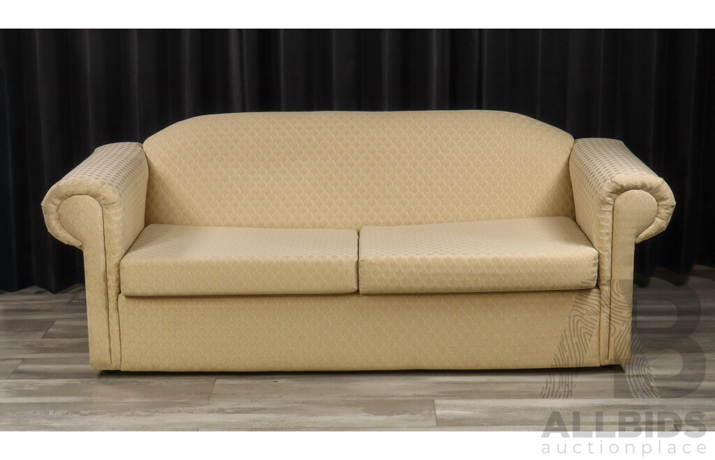 Pair of Fabric Two Seater Lounges