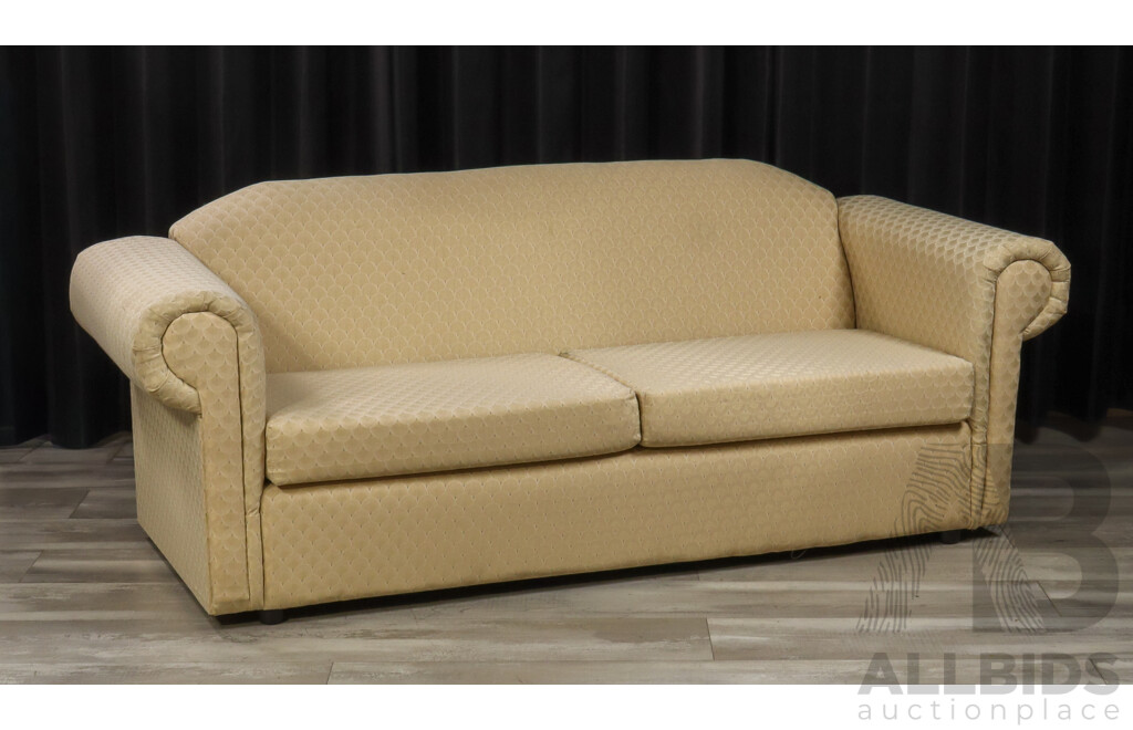 Pair of Fabric Two Seater Lounges