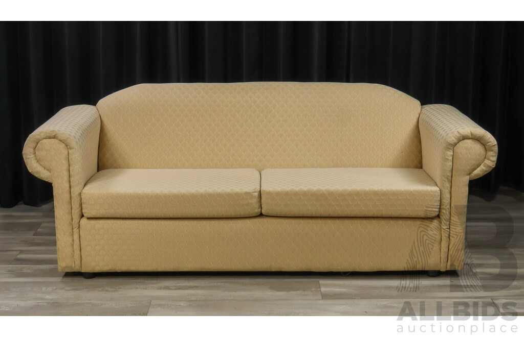 Pair of Fabric Two Seater Lounges