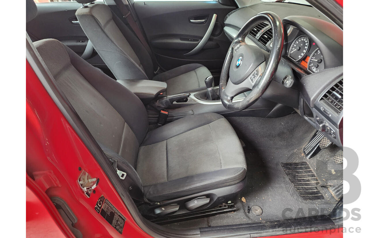 06/2005 Bmw 1 18i E87 5d Hatchback Red 2.0L