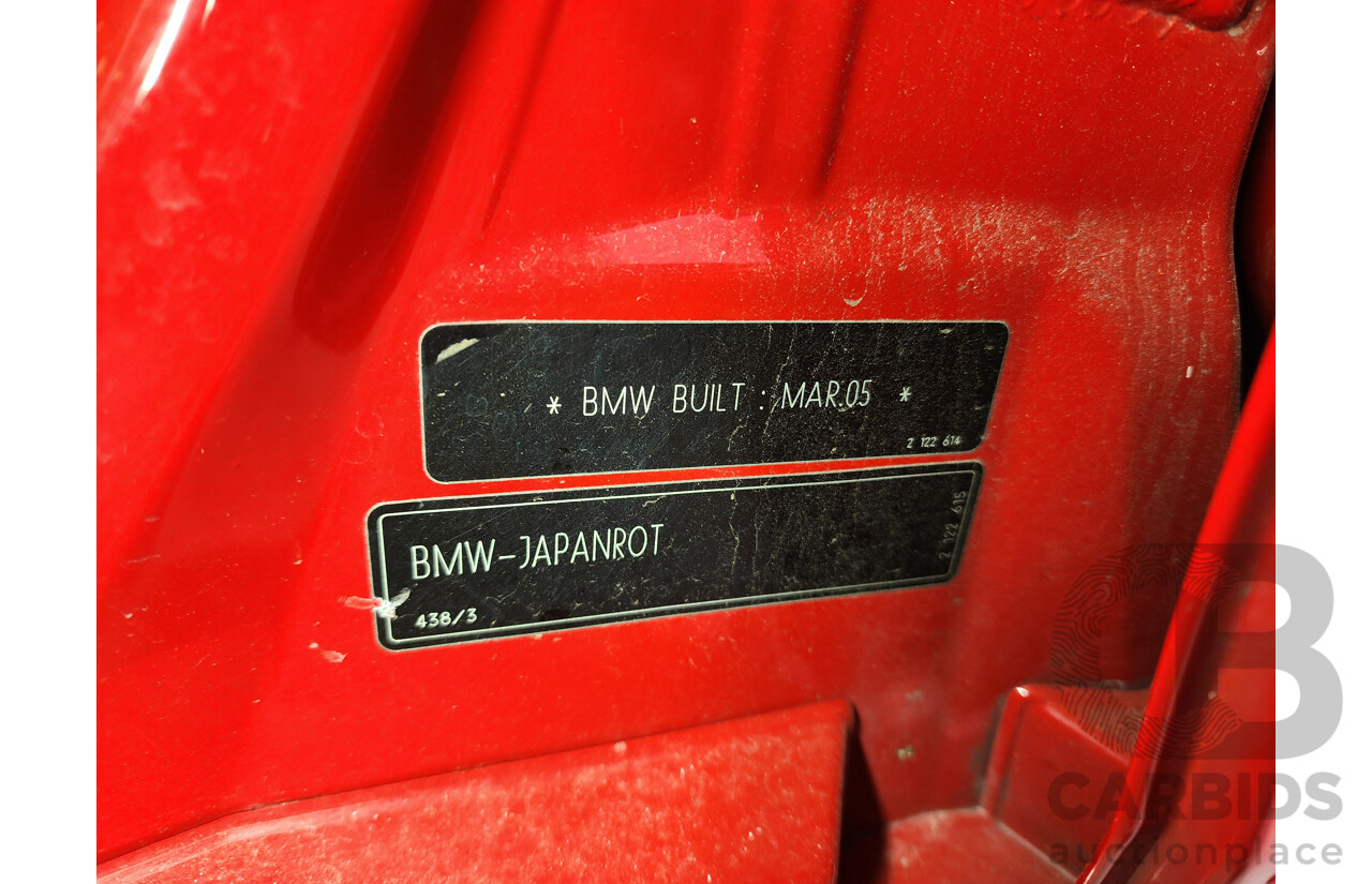 06/2005 Bmw 1 18i E87 5d Hatchback Red 2.0L